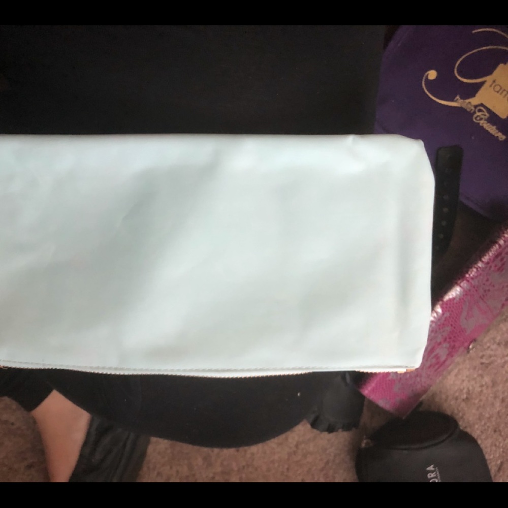 Teal clutch